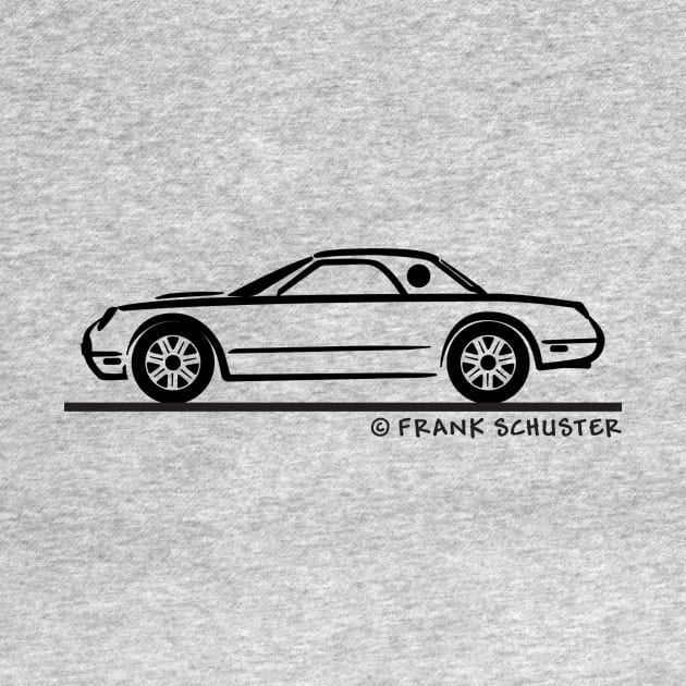 2002-2005 Ford Thunderbird Top Up Silhouette by PauHanaDesign